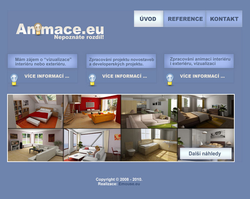Design webu animace.eu